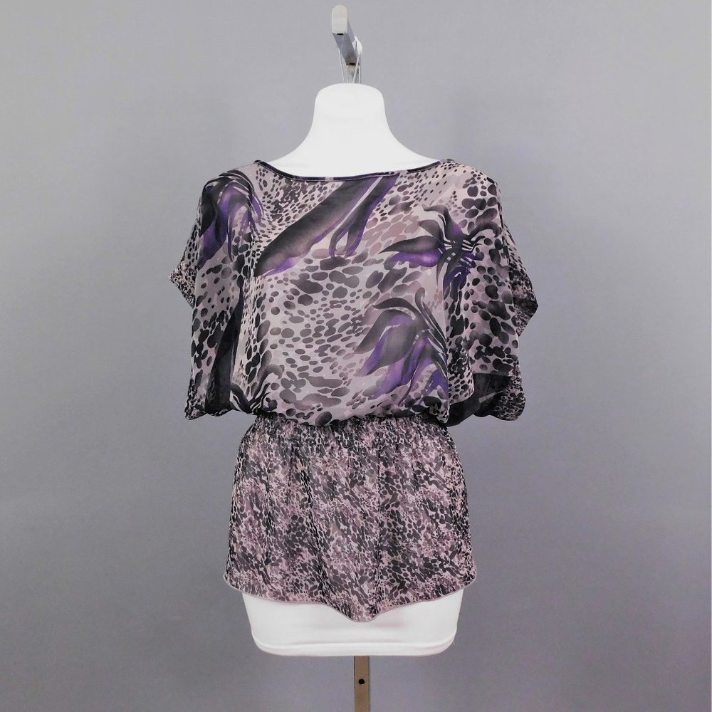 Miley Cyrus Max Azria Women Shirt Gray M